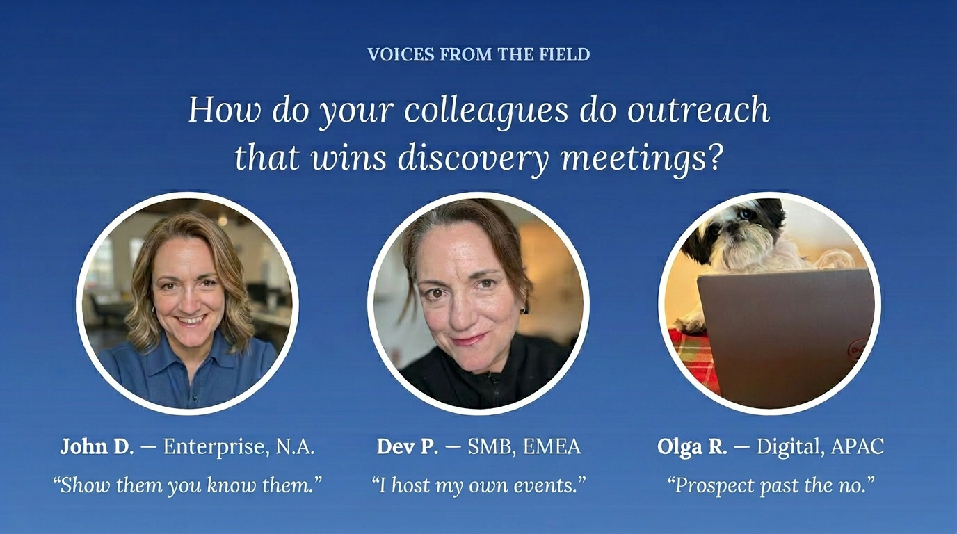Voices from the field — course title screen